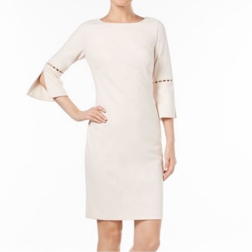 Pink Pearl-Sleeve Beaded Dress 6